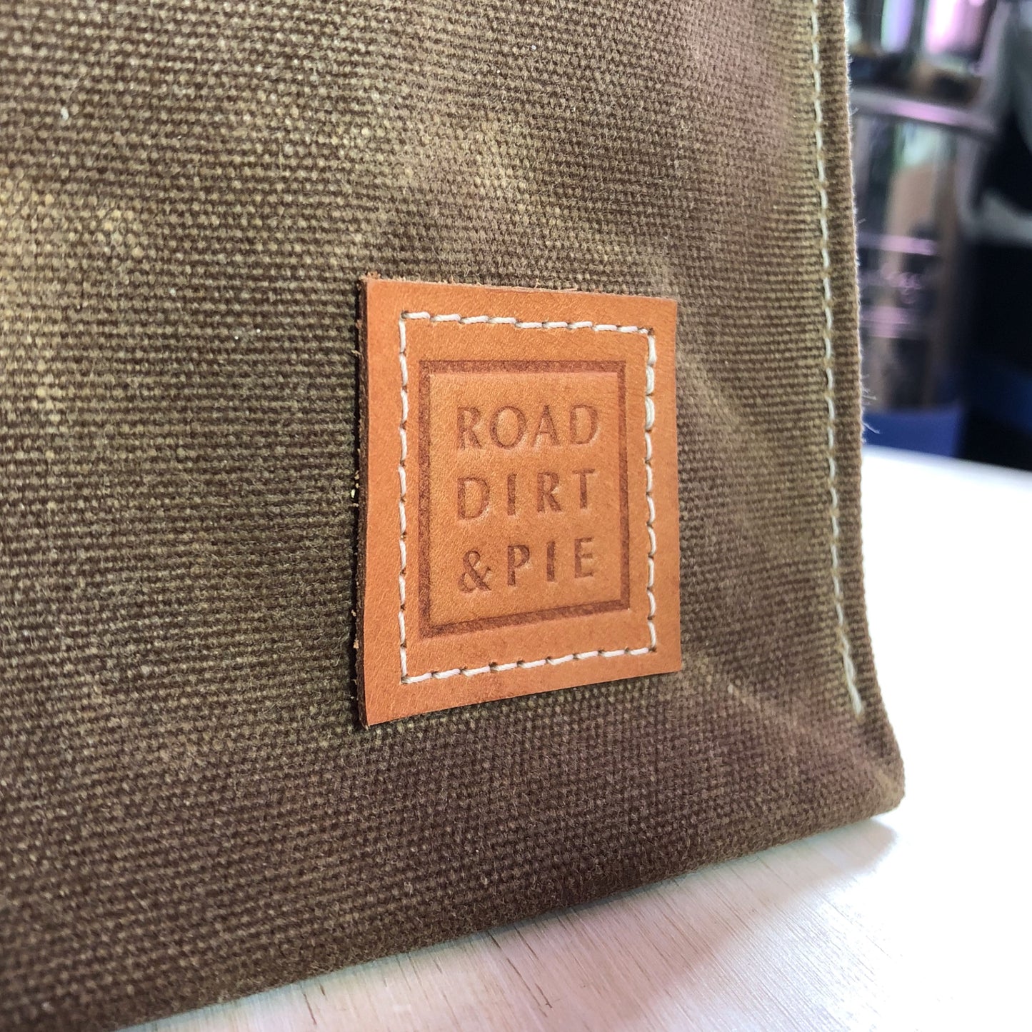 Small Waxed Canvas Tote Bag - Sage