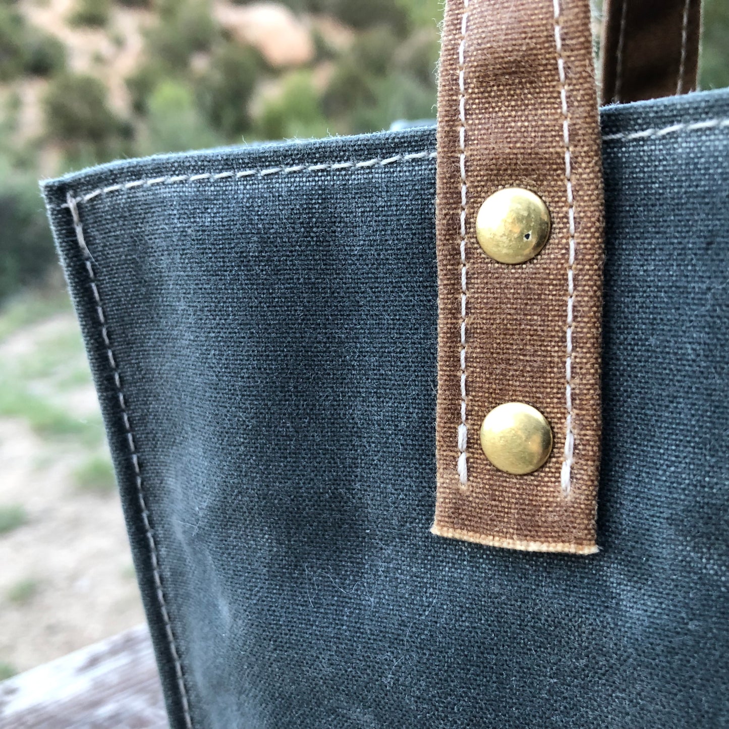 Small Waxed Canvas Tote Bag - All Color Options