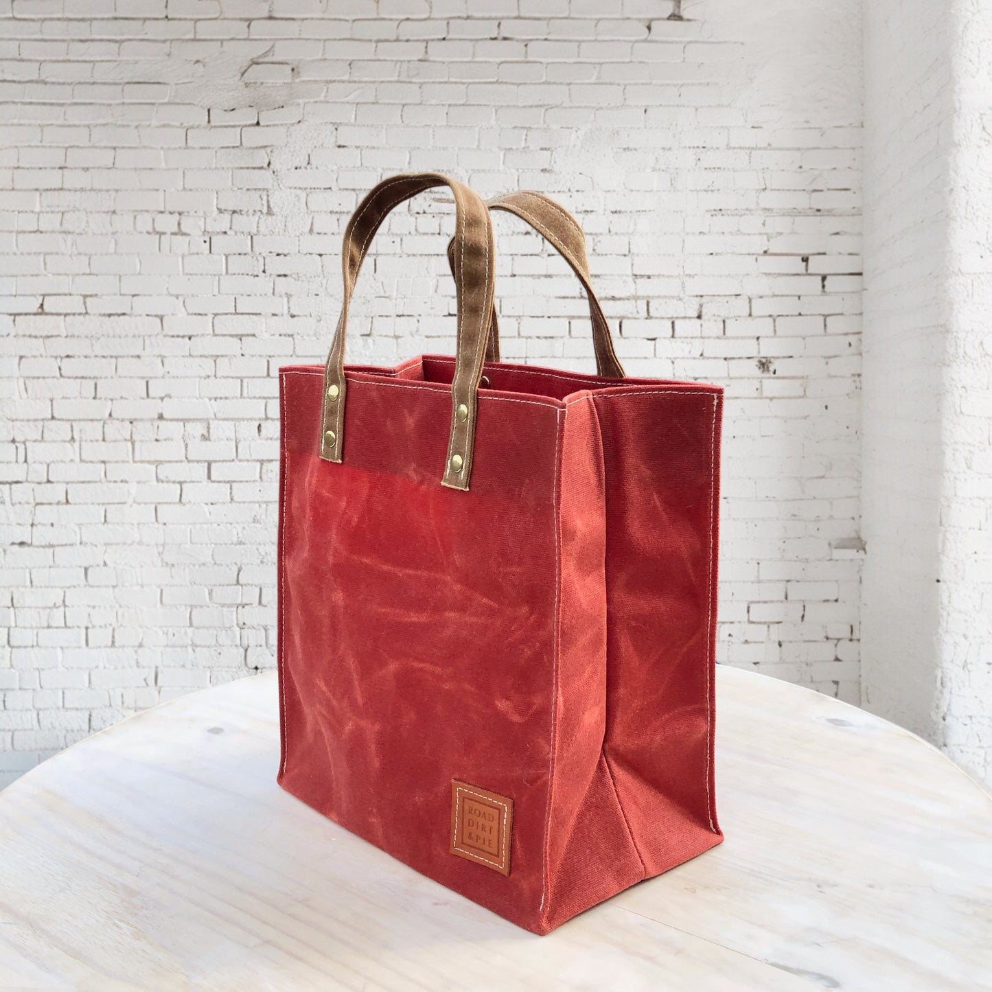 Small Waxed Canvas Tote Bag - Sequoia